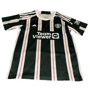 GARNACHO MANCHESTER UNITED JERSEY FOOTBALL SOCCER SHIRT ADIDAS BOYS YOURH SZ 24